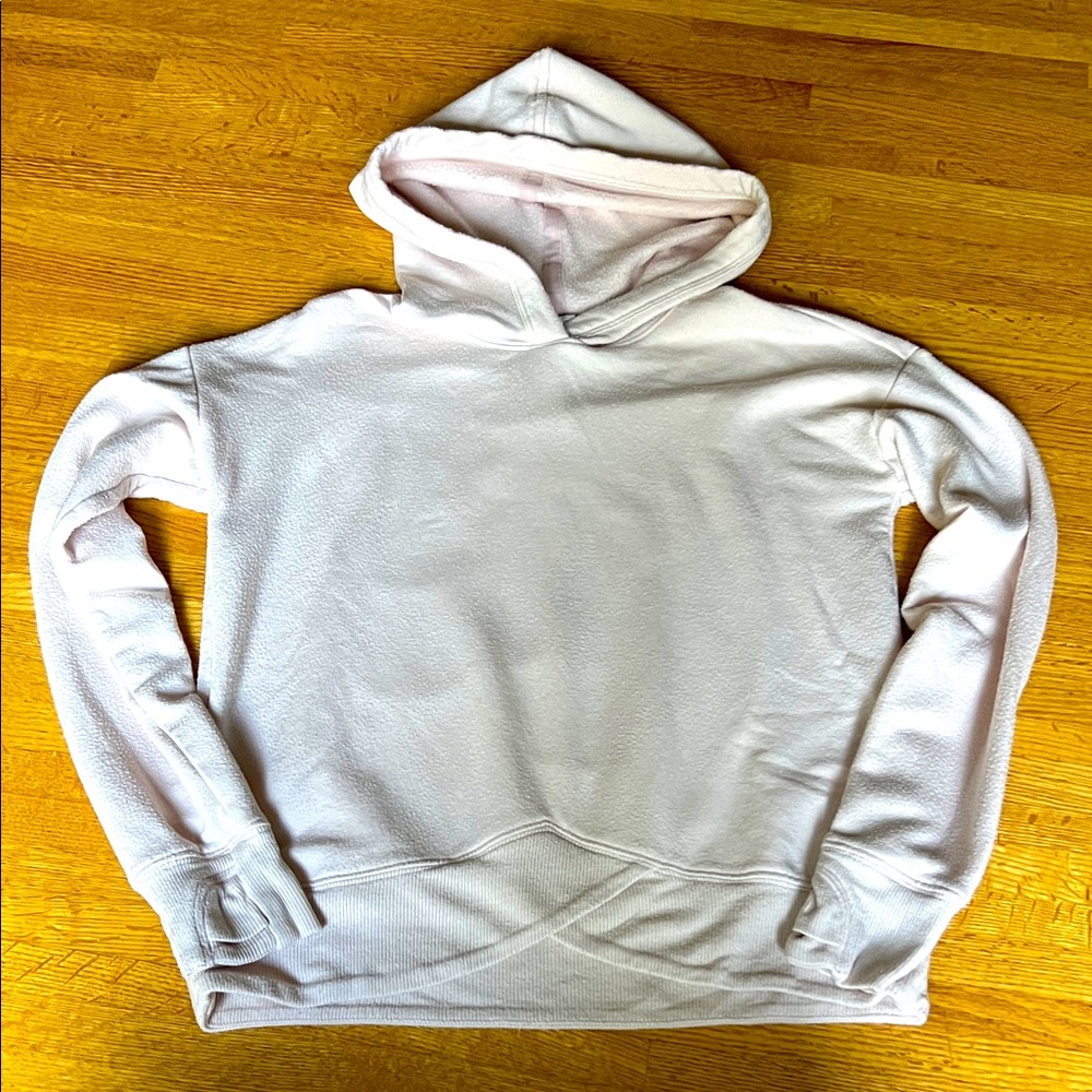Athleta Girl pale pink  Hooded sweatshirt